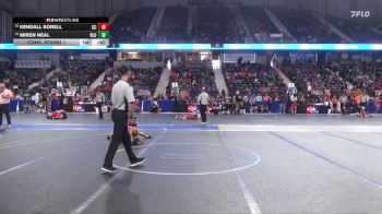 80 lbs Cons. Round 1 - Kendall Sorell, Clay County vs Miren Neal, Bluestem