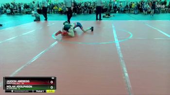 92 lbs Round 1 (10 Team) - Jaxson Aberegg, Wrestling Mill vs Nolan Adolphson, 84 Athletes