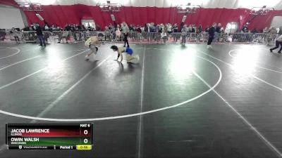 150 lbs Cons. Round 5 - Owin Walsh, Wisconsin vs Jacob Lawrence, Illinois