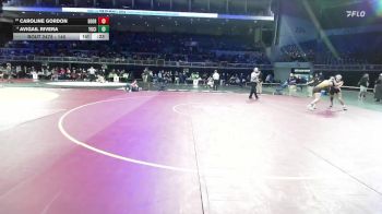 140 lbs Cons. Round 4 - Avigail Rivera, Yuba City vs Caroline Gordon, Del Oro