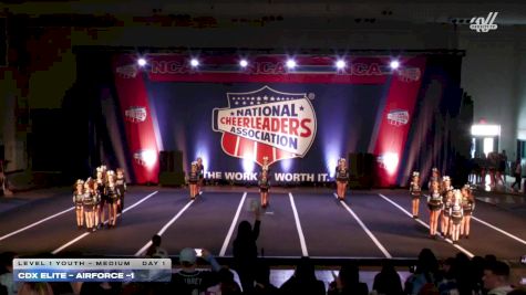 CDX Elite - Airforce -1 [2026 L1 Youth - Medium Day 1] 2026 NCA Toms River Classic