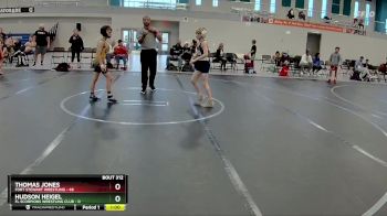 76 lbs Semifinal - Thomas Jones, Fort Stewart Wrestling vs Hudson Heigel, FL Scorpions Wrestling Club