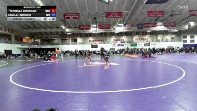 124 lbs Champ. Round 2 - Isabella Gonzales, Iowa vs Kamilah Brooks, Lindsey Wilson