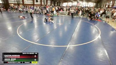 98 lbs 5th Place Match - Nixon Jense, Pleasant Grove vs Easton Morgan, Wasatch Wrestling Club