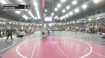 40 lbs Semifinal - Kameron Martinez, Ridge WC vs Kekoa Berard, Mile High WC