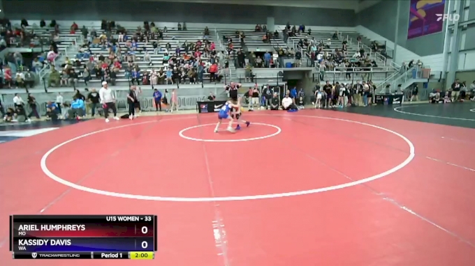 33 Lbs Round 1 Ariel Humphreys Mo Vs Kassidy Davis Wa