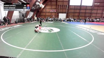 121A lbs Semifinal - Roman Luttrell, 505 Wrestling Club vs Wyatt Spencer, Wyoming Seminary
