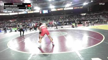 165 lbs Champ. Round 2 - Grant Gugelman, Madison vs Samson Castillo, Bishop Kelly