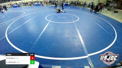 119 lbs Round Of 64 - Benito Bustos, Team Choctaw vs Callan Whitnah, Harrah Little League Wrestling