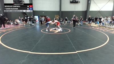 Junior Boys FS - 138 lbs Cons. Round 4 - Nicholas Campbell, OR vs Jason Blocker, WA