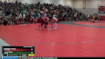 150 lbs Champ. Round 2 - Juan Diaz, Legend vs Zander Wold, Centaurus