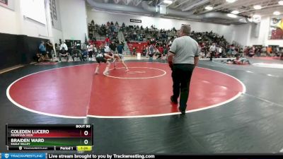 120 lbs Champ. Round 2 - Coleden Lucero, Mountain View vs Braiden Ward, Eagle Valley