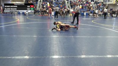 108 lbs Semifinal - Ryder Ascherl, Bishop McCort vs Blaise Wilson, Young Guns
