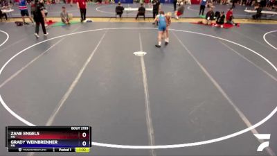 150 lbs Quarterfinal - Zane Engels, MN vs Grady Weinbrenner, MN