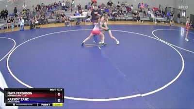 84 lbs Round 2 - Maya Ferguson, Newberg Mat Club vs Kassidy Zajic, Sweet Home