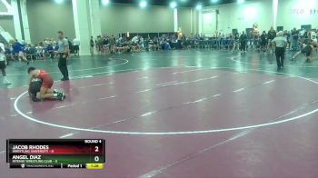 106 lbs Round 4 (6 Team) - Angel Diaz, Intense Wrestling Club vs Jacob Rhodes, Wrestling University