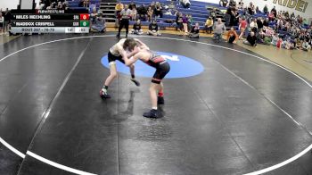 76-79 lbs Round 3 - Miles Mechling, Spartan vs Maddox Crispell, Curwensville