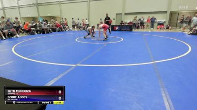 126 lbs 2nd Place Match (16 Team) - Seth Mendoza, Illinois vs Bodie Abbey, Michigan