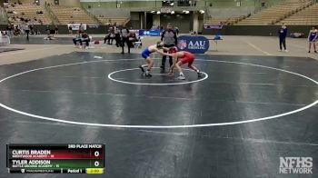 106 lbs Placement (4 Team) - Curtis Braden, Brentwood Academy vs Tyler Addison, Battle Ground Academy