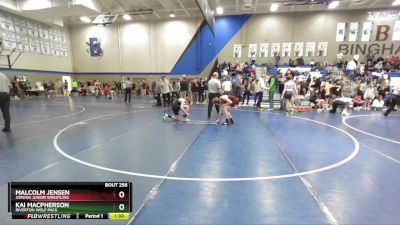 120 lbs Cons. Round 3 - Kai MacPherson, Riverton Wolf Pack vs Malcolm Jensen, Jordan Junior Wrestling