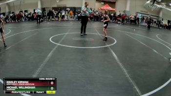 60 lbs Cons. Round 3 - Kinsley Kirwan, Kent County Junior Wrestling vs Michael Willingham, Warriors