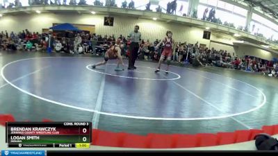 98 lbs Cons. Round 3 - Brendan Krawczyk, Jennings County Wrestling Club vs Logan Smith, Indiana