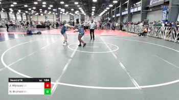 185 lbs Round Of 16 - Juliana Marquez, CA vs Niyah Brunson, SC