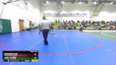 157 lbs Cons. Round 3 - Giovanni Ruiz, Bakersfield College vs Cory Flores, Santa Ana College