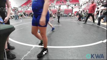 130 lbs Rr Rnd 3 - Jayci Thompson, Little Axe Takedown Club vs Giselle Bailey, Midwest City Bombers Youth Wrestling Club