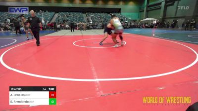 195 lbs 5th Place - Akhilleus Ornelas, Bullard Wrestling Academy vs Simon Arredondo, Bullard Wrestling Academy