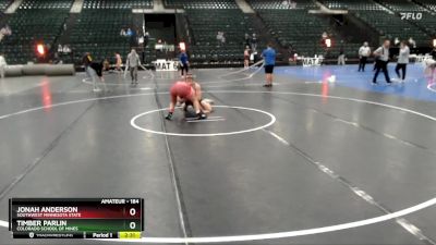 184 lbs 5th Place Match - Timber Parlin, Colorado School Of Mines vs Jonah Anderson, Southwest Minnesota State