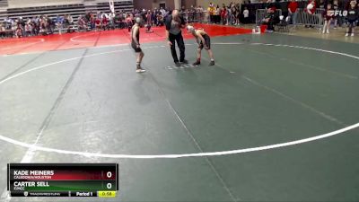 76 lbs Cons. Round 2 - Kade Meiners, Caledonia/Houston vs Carter Sell, F/MCC