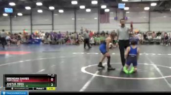 110 lbs Round 2 - Justus Heeg, Oklahoma Outlaws vs Brendan Davies, Terps Xtreme