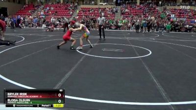 85 lbs Round 1 (6 Team) - Brylee Irsik, Nebraska Wrestling Academy vs Eloisa Olguin, Midwest Misfitz Pink