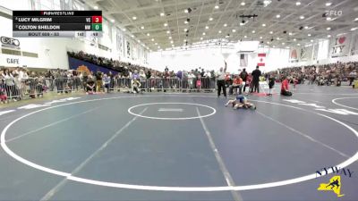 53 lbs Quarterfinal - Colton Sheldon, Mexico Wrestling vs Lucy Milgrim, VHW Club