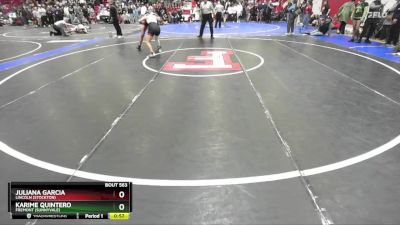 125 lbs Cons. Round 3 - Juliana Garcia, Lincoln (Stockton) vs Karime Quintero, Fremont (Sunnyvale)