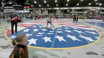 95 lbs 3rd Place Match - Asher Miles, Circle Wrestling Club vs Kyson Haskell, Moorcroft Mat Masters