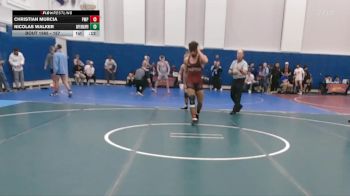 157 lbs Cons. Round 3 - Nicolas Walker, Cape Henlopen vs Christian Murcia, Pompton Lakes
