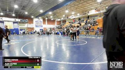 215 lbs Cons. Round 3 - Fares Osman, University vs Alex Gumbs, Burroughs