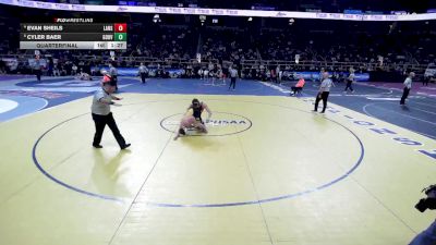 II-144 lbs Quarterfinal - Cyler Baer, Gouverneur vs Evan Sheils, Lansing