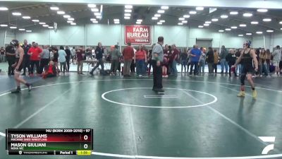 97 lbs Cons. Round 5 - Mason Giuliani, Nova WC vs Tyson Williams, Machine Shed Wrestling