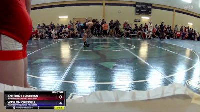 190 lbs Semifinal - Anthony Cashman, Warren Wrestling Academy vs Waylon Cressell, Warren Wrestling Academy