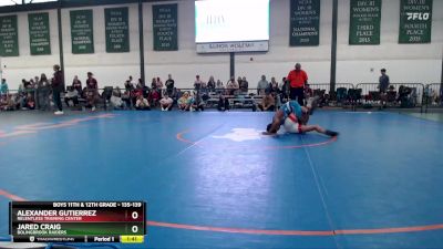 135-139 lbs Quarterfinal - Jared Craig, Bolingbrook Raiders vs Alexander Gutierrez, Relentless Training Center