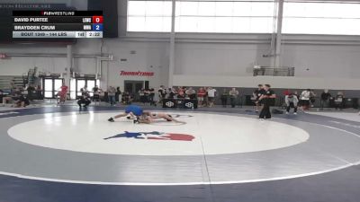 144 lbs Cons. Rd Of 32 - David Purtee, Lake Erie Wrestling Club vs Braydden Crum, Miller Wrestling Academy