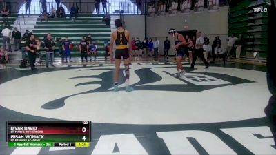 120 lbs Champ. Round 1 - D`Var David, St. Mary`s Rutherford vs Isisah Womack, St. Frances Academy