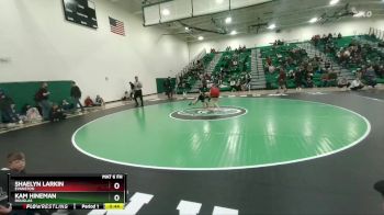 115 lbs 5th Place Match - Kam Hineman, Douglas vs Shaelyn Larkin, Evanston