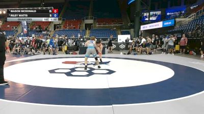 144 lbs Quarters - Mason McDonald, Pennsylvania vs Riley Watts, Iowa