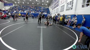 67 lbs Quarterfinal - Knight Johnson, Bridge Creek Youth Wrestling vs Matt Aaron, Noble Takedown Club