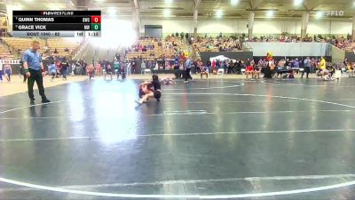 82 lbs Semifinal - Grace Vick, Maryville Wrestling vs Quinn Thomas, Blackman Wrestling Club
