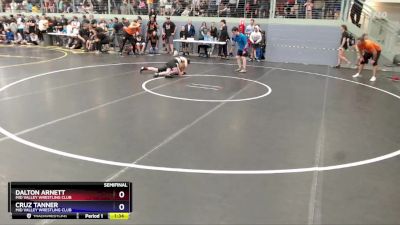 120 lbs Semifinal - Dalton Arnett, Mid Valley Wrestling Club vs Cruz Tanner, Mid Valley Wrestling Club